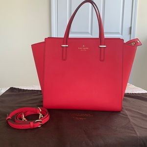 NWOT Kate Spade Coral Large Knott Satchel
